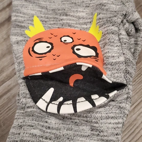 Cat & Jack Monster Knee French Tery Pull On Joggers - Picture 4 of 5